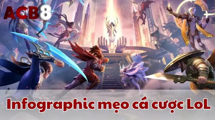 Infographic mẹo cá cược LoL hiệu quả trên ACB8.