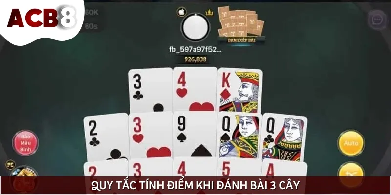 Cách tính điểm các quân khi đánh bài 3 cây cho người mới