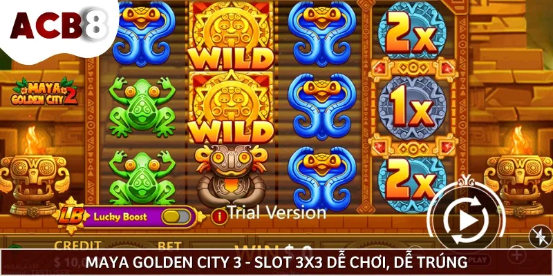 Maya Golden City 3 là game nổ hũ rút tiền mặt 5x6 có đồ họa bắt mắt dễ chơi