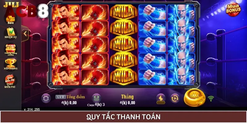 Quy tắc thanh toán các dòng quay xuất hiện trên màn hình